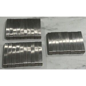 Stainless Wide Flat Modern Pulls 30 Kitchen Cabinet Handles W/ Screws Brushed